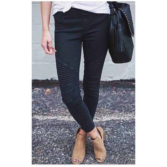 Moto Ankle Skinny Jeans - Picture 3 of 5